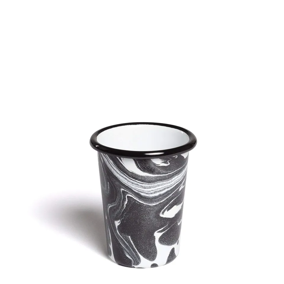 Sklum Mahr by Bornn vaso nero Ø8,5 cm smaltato