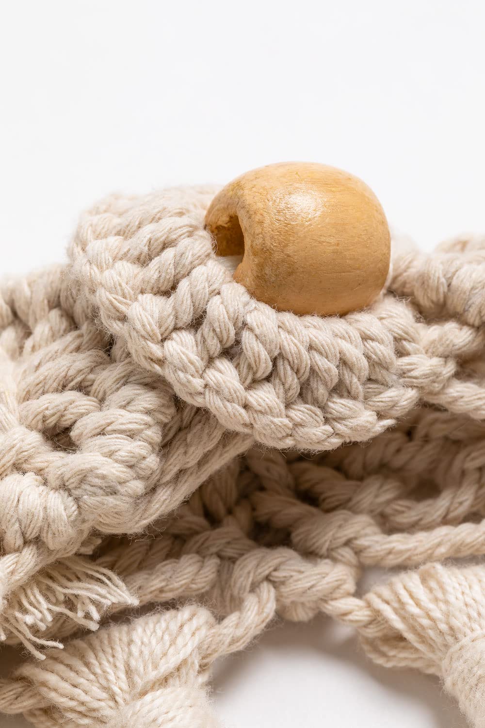 Sklum Milena fermatende in cotone beige crema set 2
