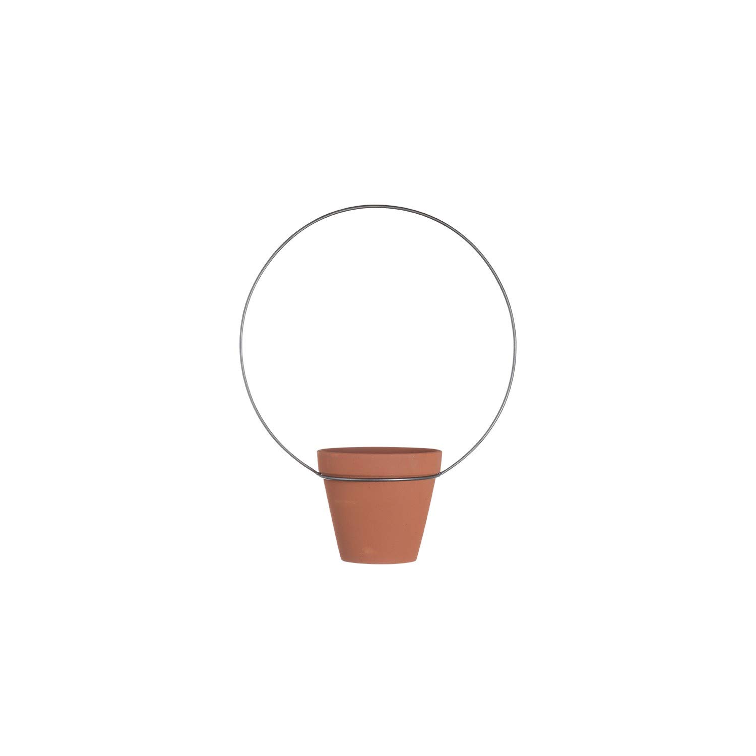 Sklum Etric vaso sospeso ceramica rosso argilla 45 cm