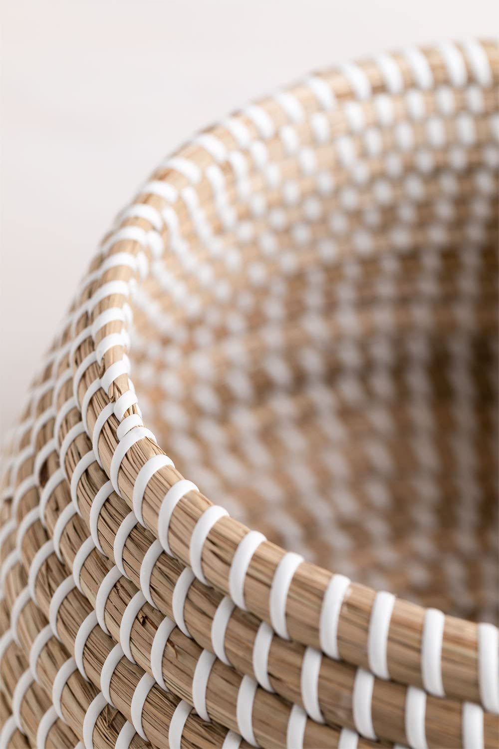 Sklum Bastel cestino con coperchio seagrass Ø29 cm