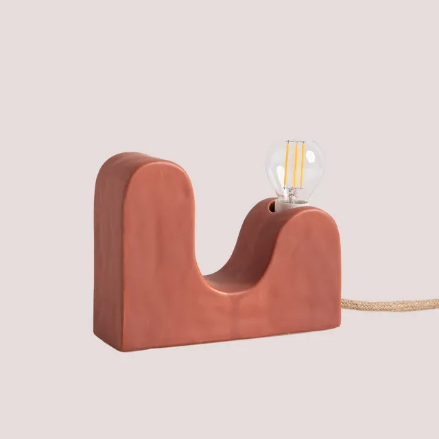 Sklum Ziro Lampada da Tavolo Ceramica Terracotta