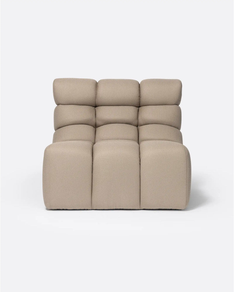 Bambua Chopin divano da giardino 1 posto sabbia outdoor