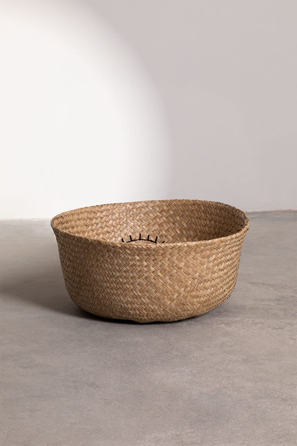 Sklum Kahs Cesta Giunco Ø45x40 cm Intrecciata a Mano
