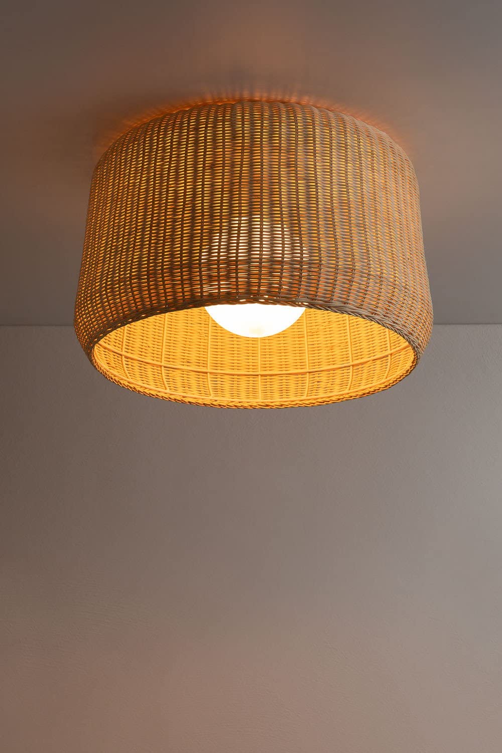 Sklum Okowa plafoniera in rattan naturale Ø41 cm