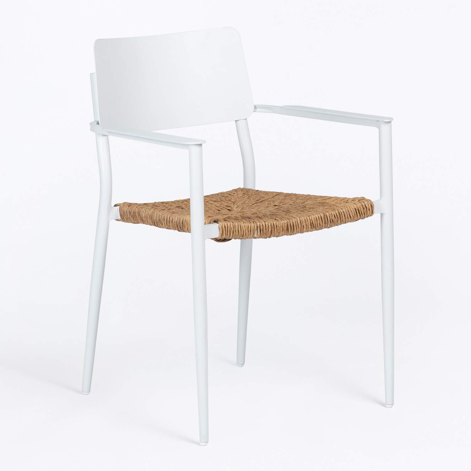 Sklum Amadeu Set 2 Sedie da Giardino Impilabili Alluminio