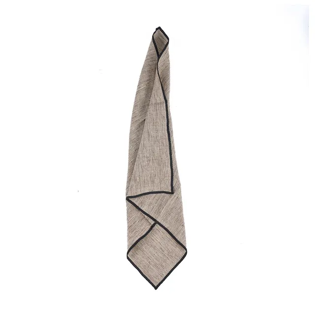 Bambua Code tovagliolo lino 45x45 nero naturale