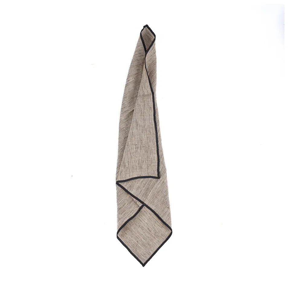 Bambua Code tovagliolo lino 45x45 nero naturale
