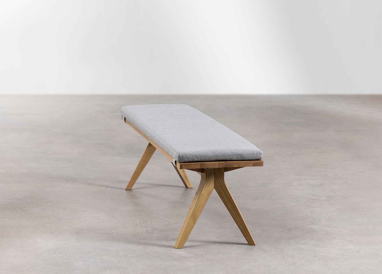 Sklum Basset Panca Rovere 158 cm con Cuscino Poliestere