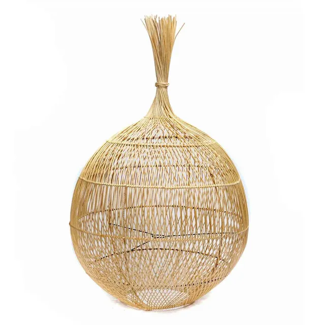 Bambua Wonton Floor Lamp Pendant Natural lampada rattan