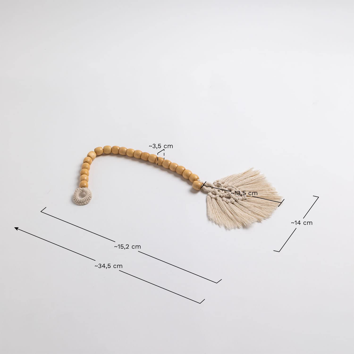Sklum Katya fermatende in cotone beige crema set 2