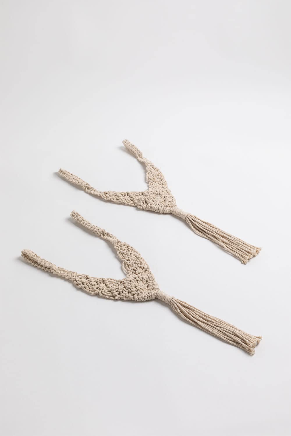 Sklum Ivana fermatende in cotone beige crema set 2