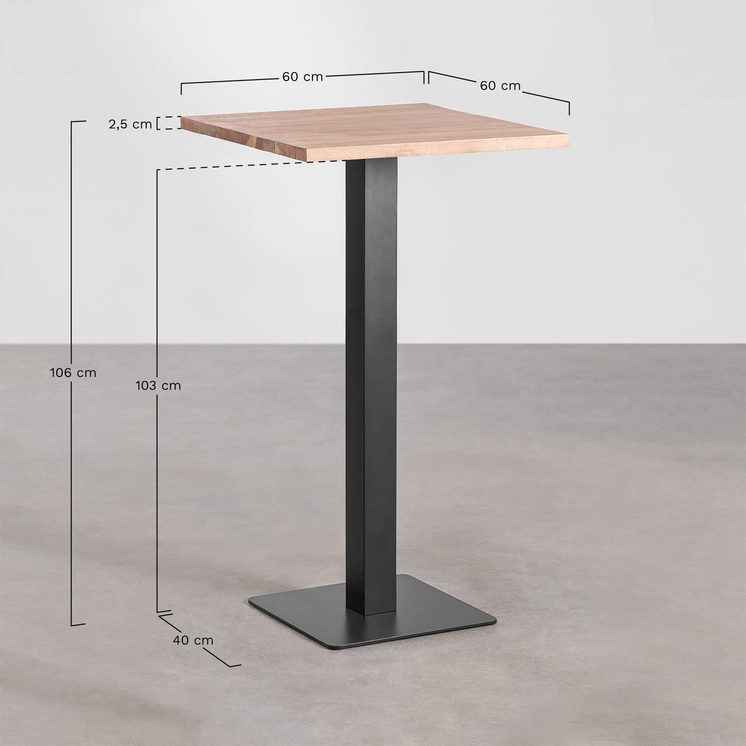 Sklum Ristretto tavolo alto da bar 60 cm bianco