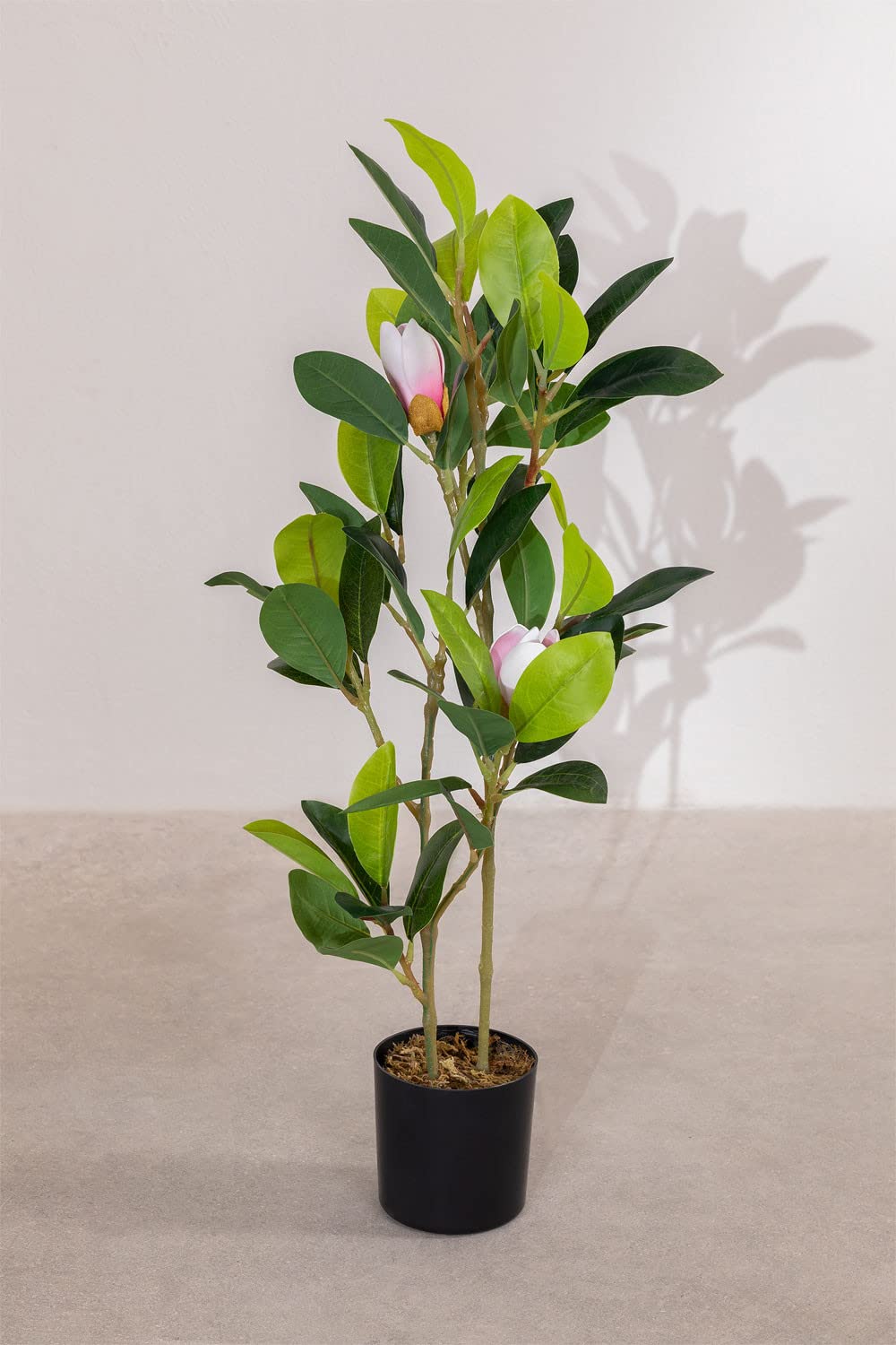 Sklum Magnolia pianta artificiale PVC verde 70 cm