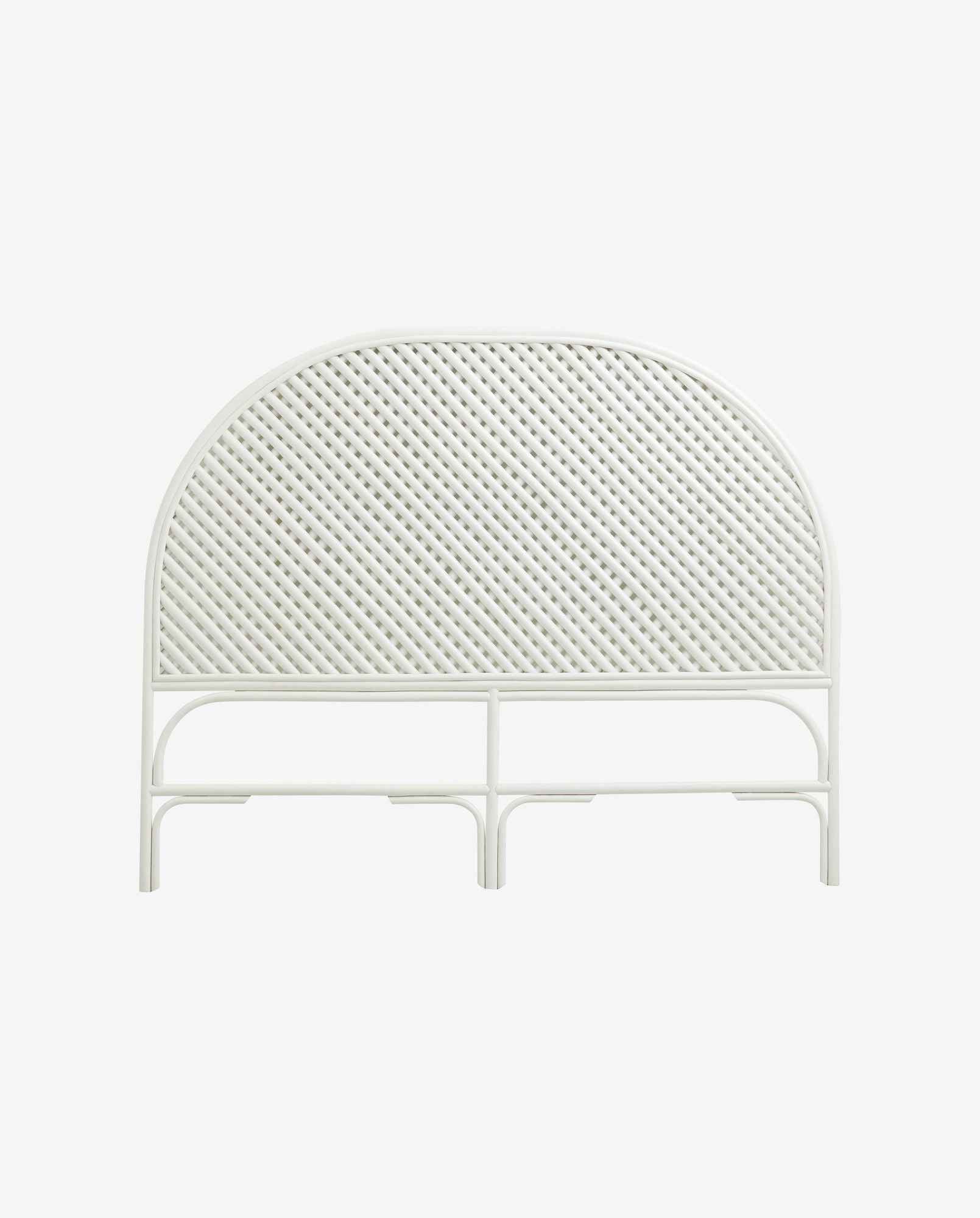 Bambua Phai testiera letto in rattan bianco