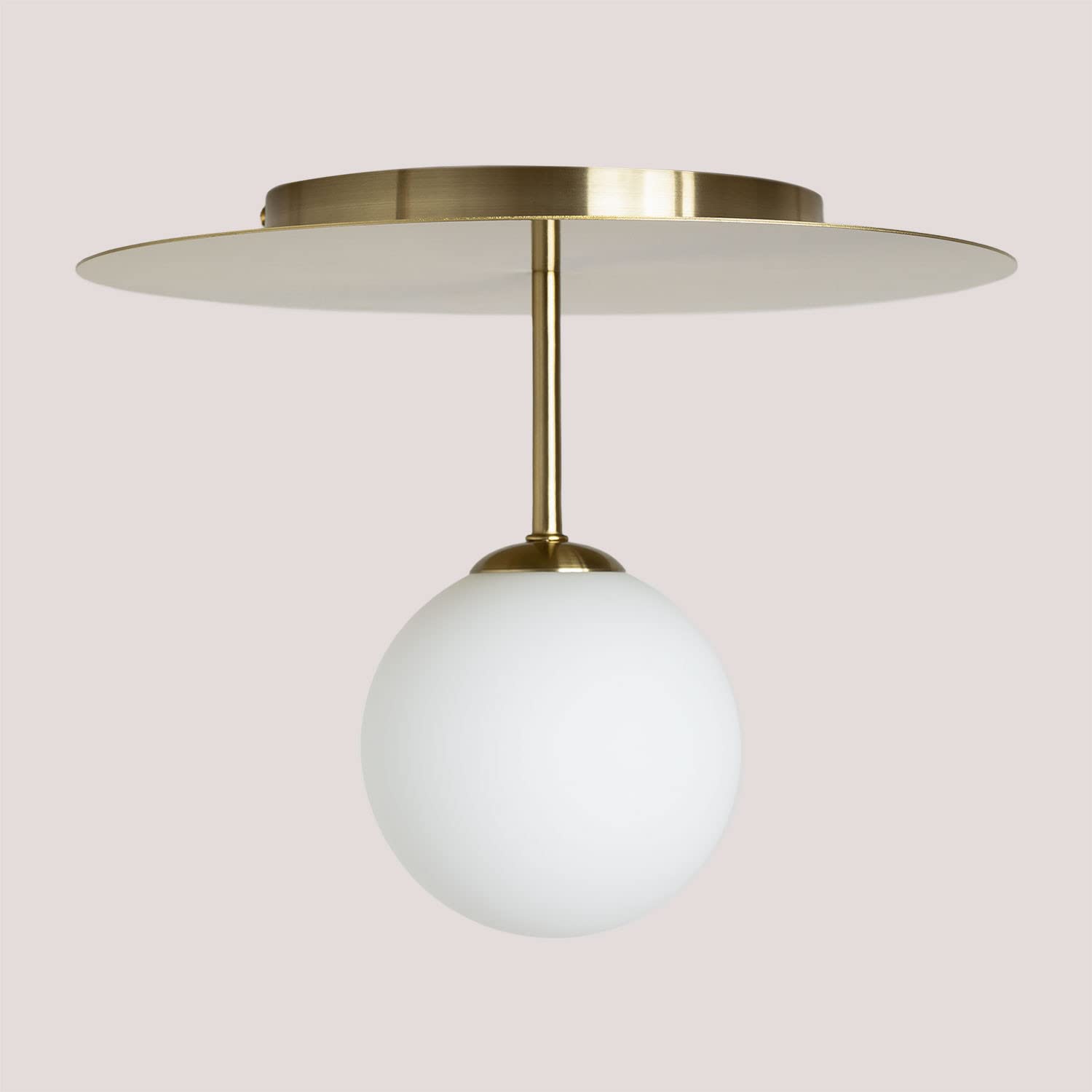 Sklum Uvol Plafoniera Vetro Sfera Cristallo D30 cm Ferro