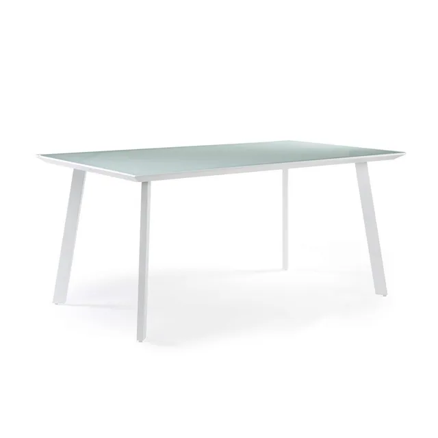 Sklum Adel tavolo da esterno vetro 160x90 bianco