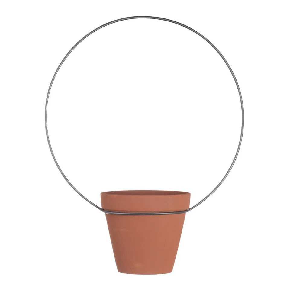 Sklum Etric vaso sospeso ceramica rosso argilla 45 cm