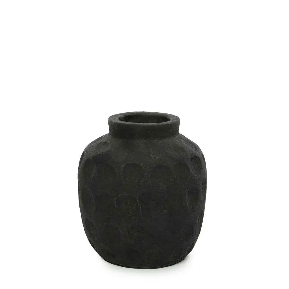 Bambua Trendy vaso nero S terracotta