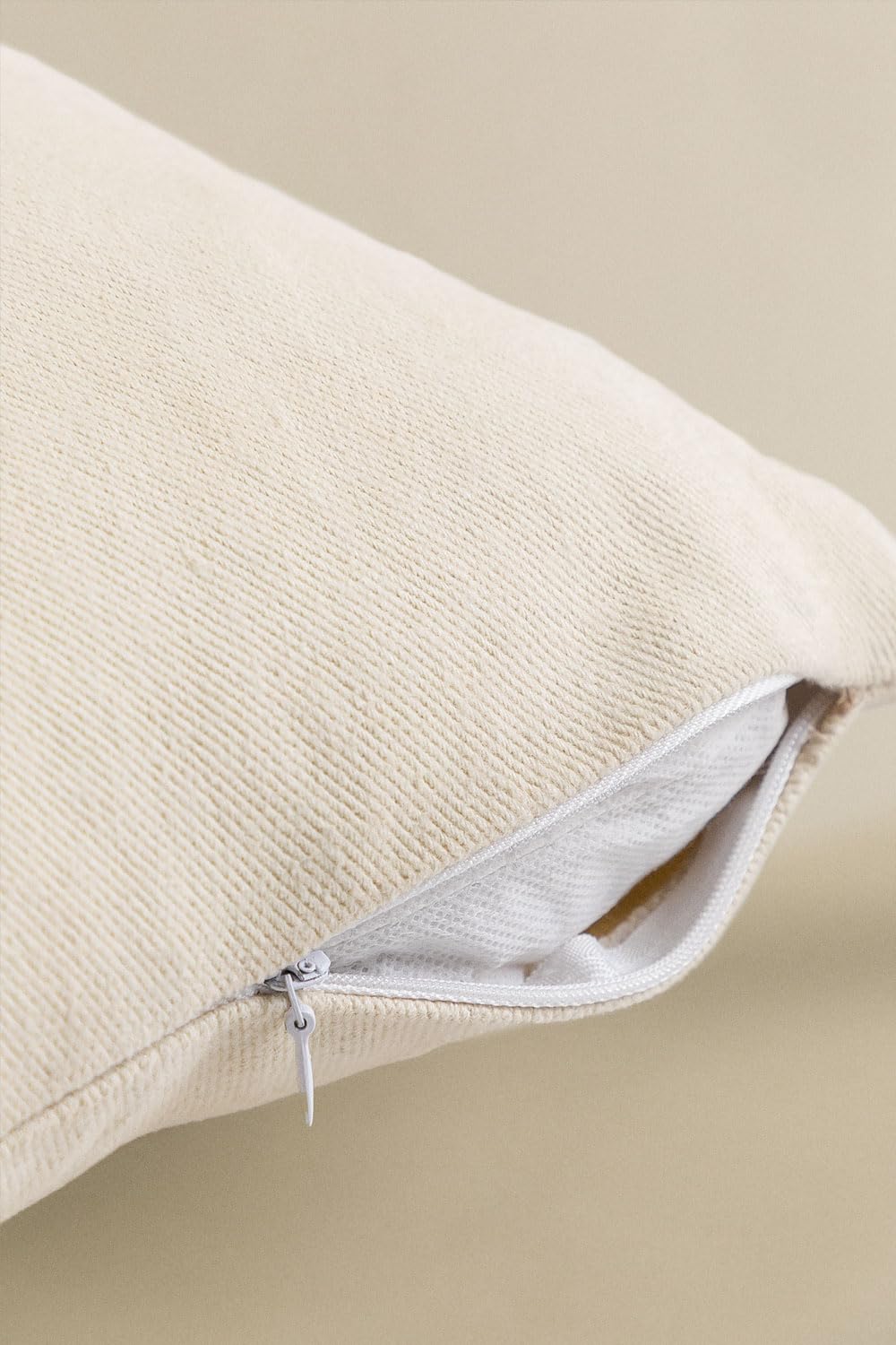 Sklum Almiz Style Cuscino Cotone 45x45 Beige Crema