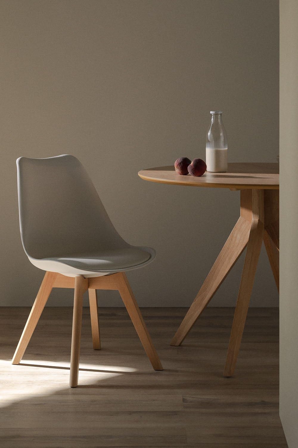 Sklum set 2 sedie da pranzo nordiche in polipropilene