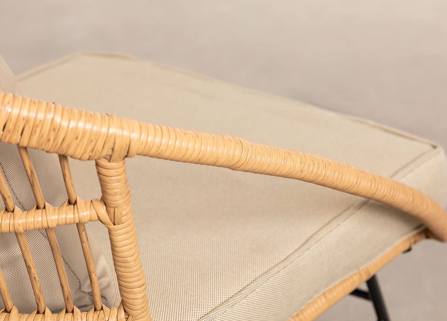 Sklum Kuman set giardino 5 pezzi marrone in rattan