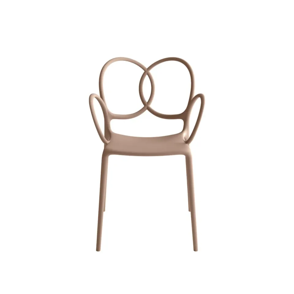 Driade Sissi poltroncina rosa impilabile