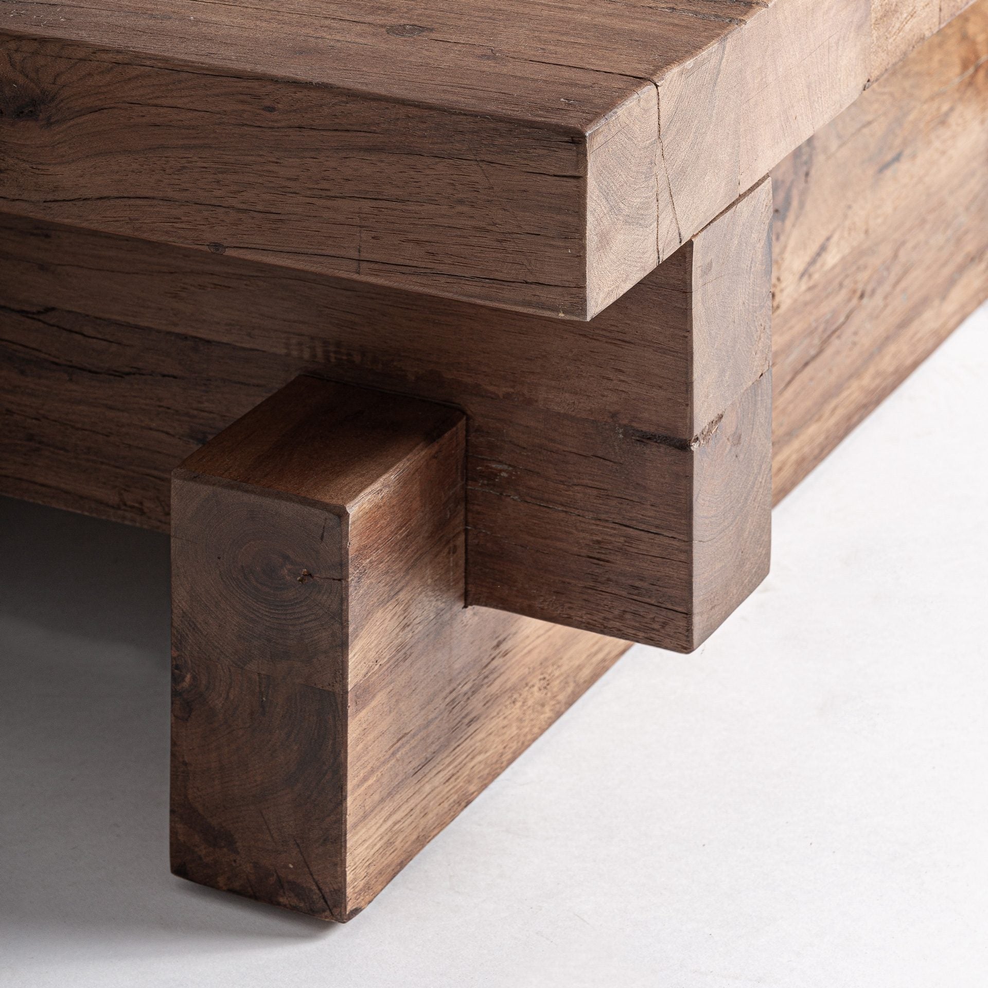 Bambua Brutalist tavolino caffè legno sal 150 cm