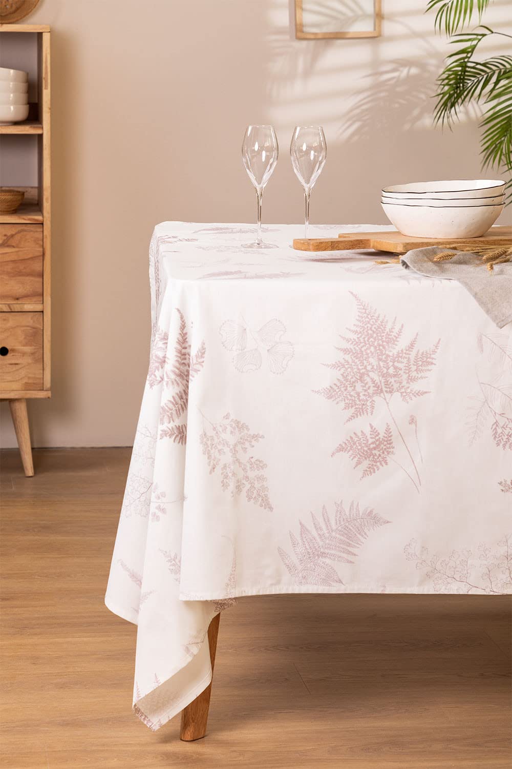 Sklum Liz tovaglia cotone 150x250 cm rosa marshmallow