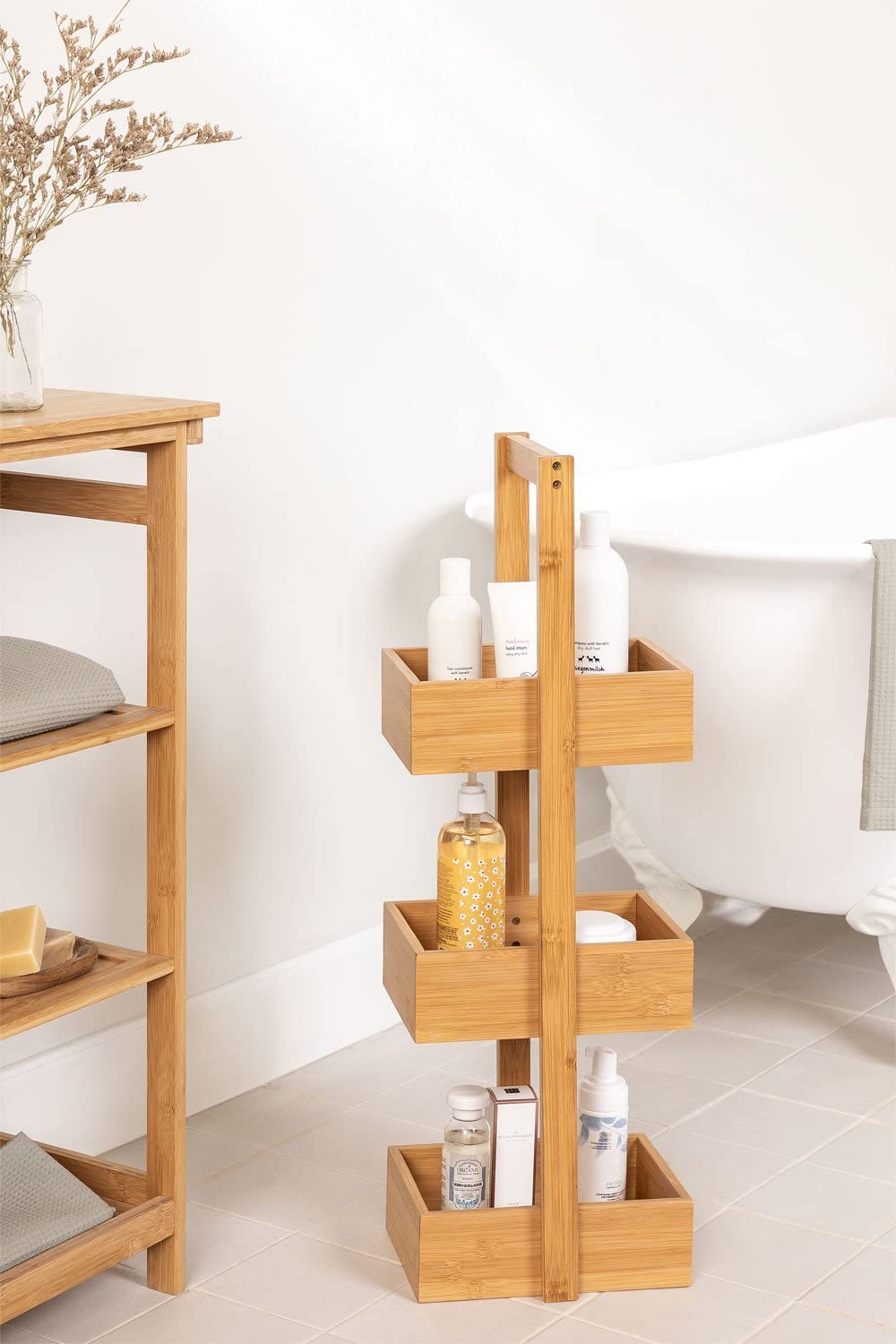 Sklum Kayla mensola bagno bambù 76 cm