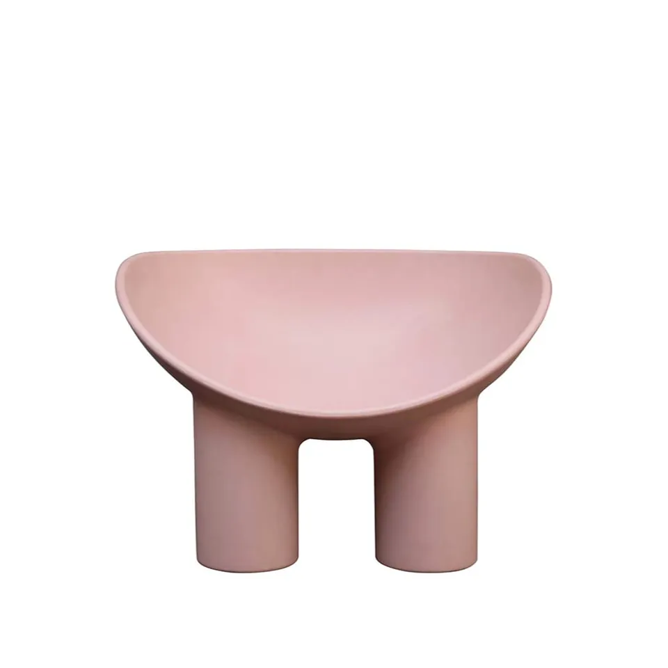 Driade Roly Poly poltrona rosa carne da esterno
