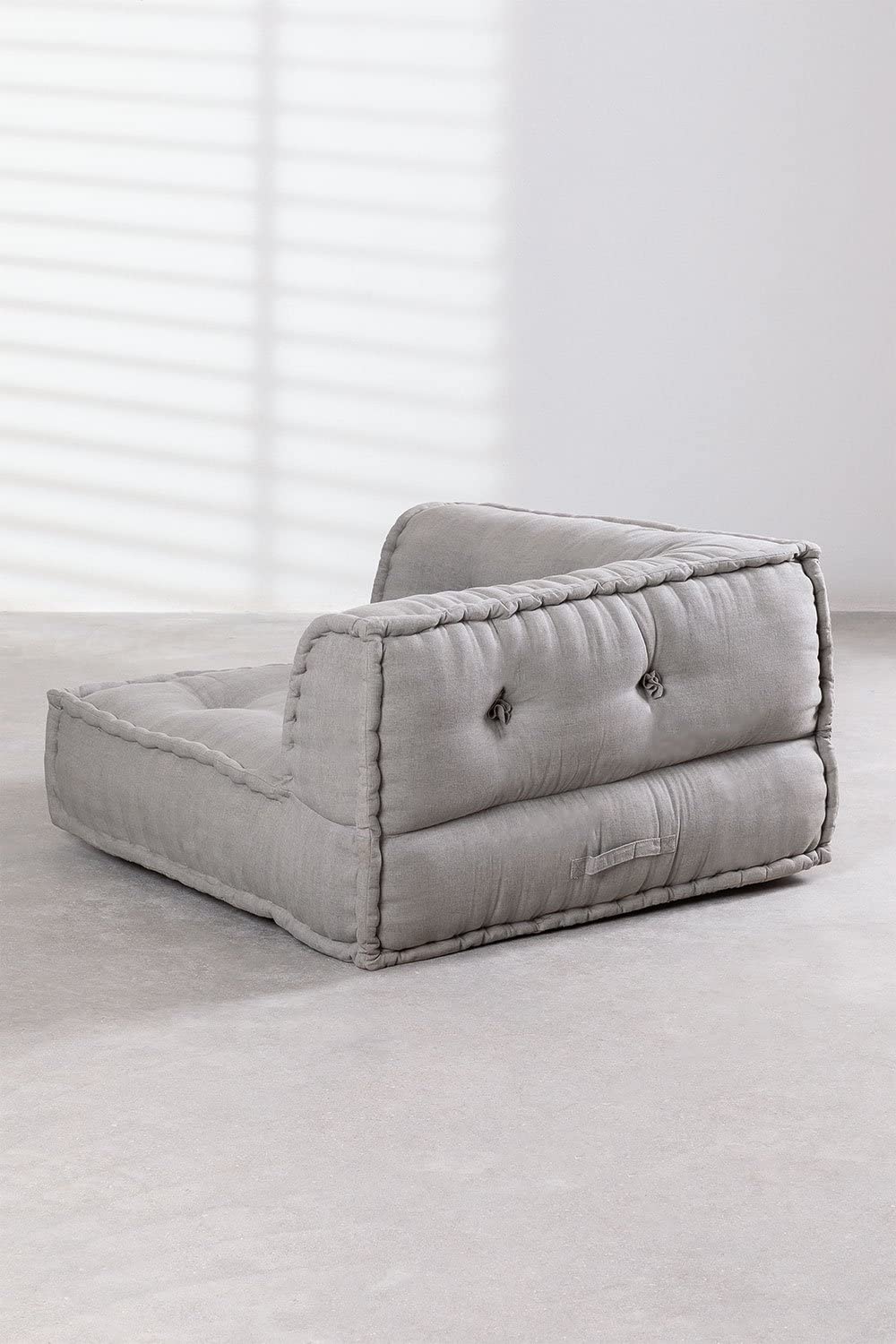 Sklum Dhel pouf modulare grigio chiaro cotone 83 cm