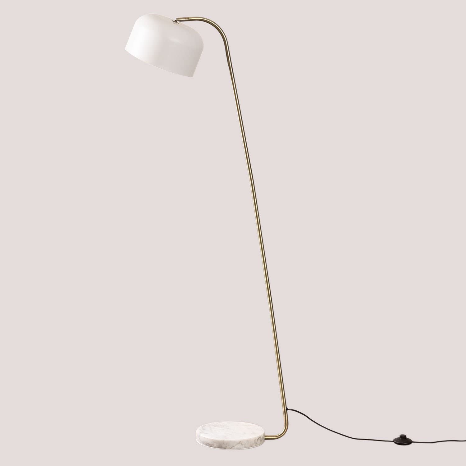 Sklum Lidyas lampada da terra bianco 160 cm marmo