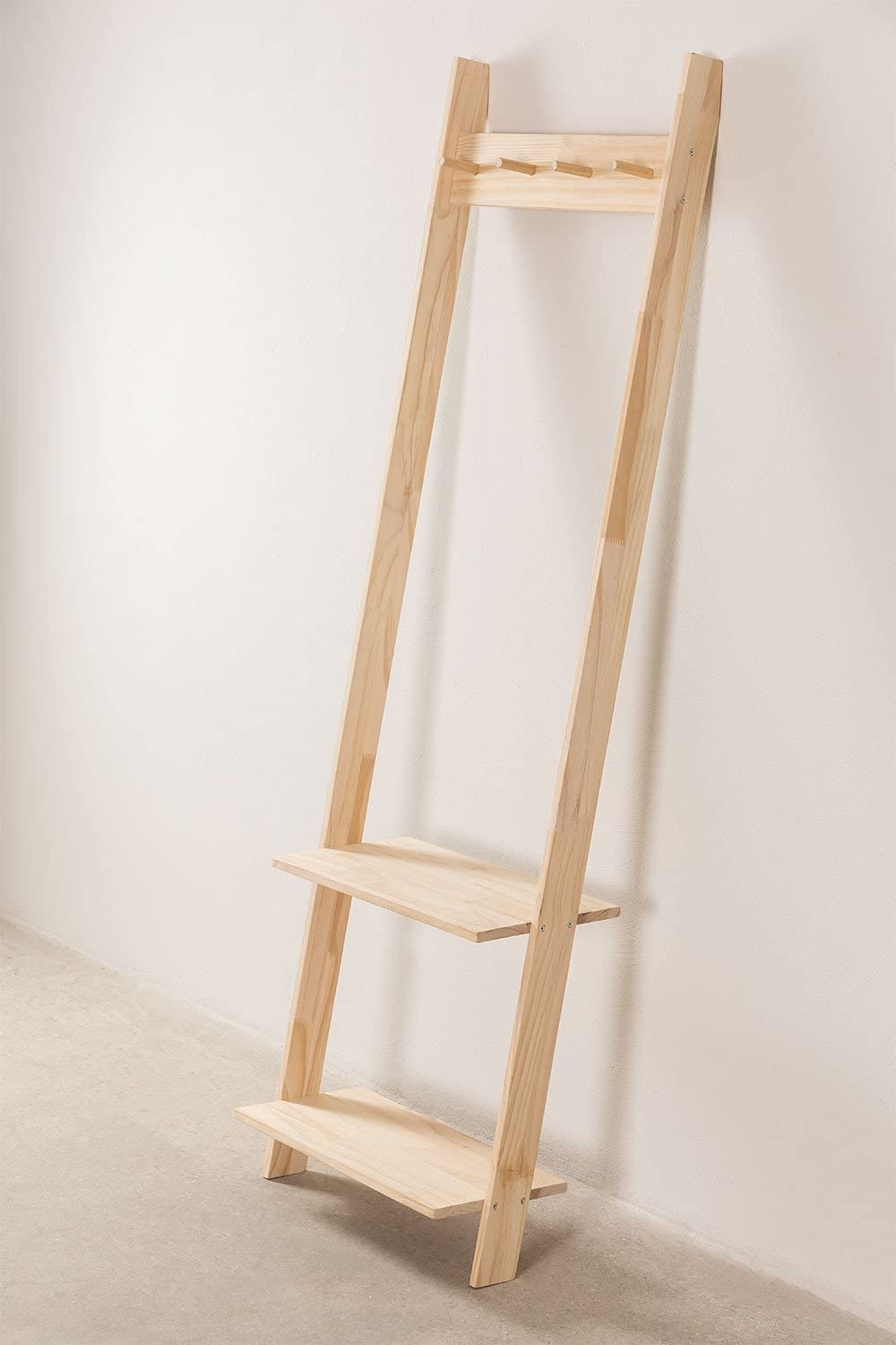 Sklum Mako appendiabiti da terra con scarpiera legno naturale