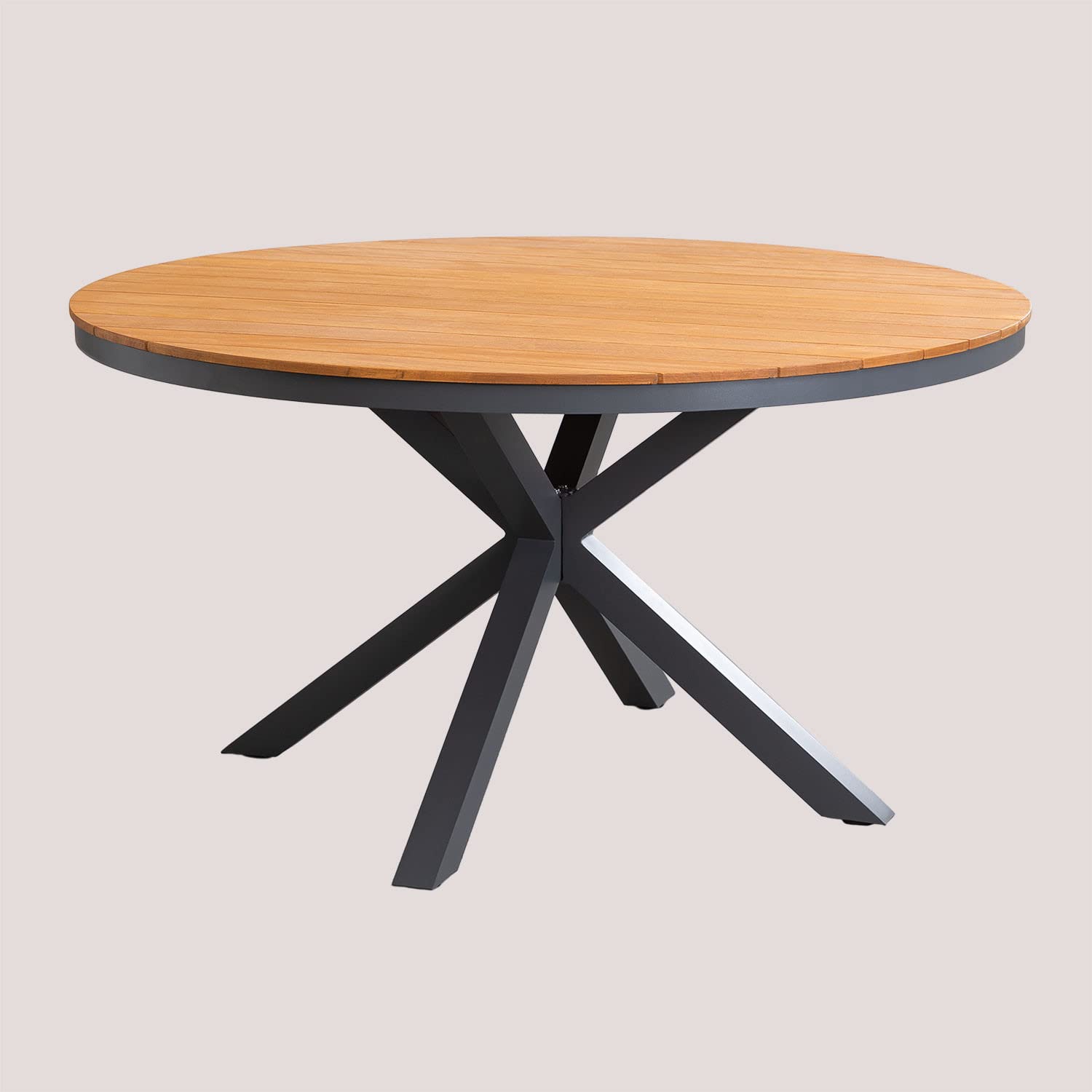 Sklum Archer tavolo giardino rotondo antracite Ø140 cm