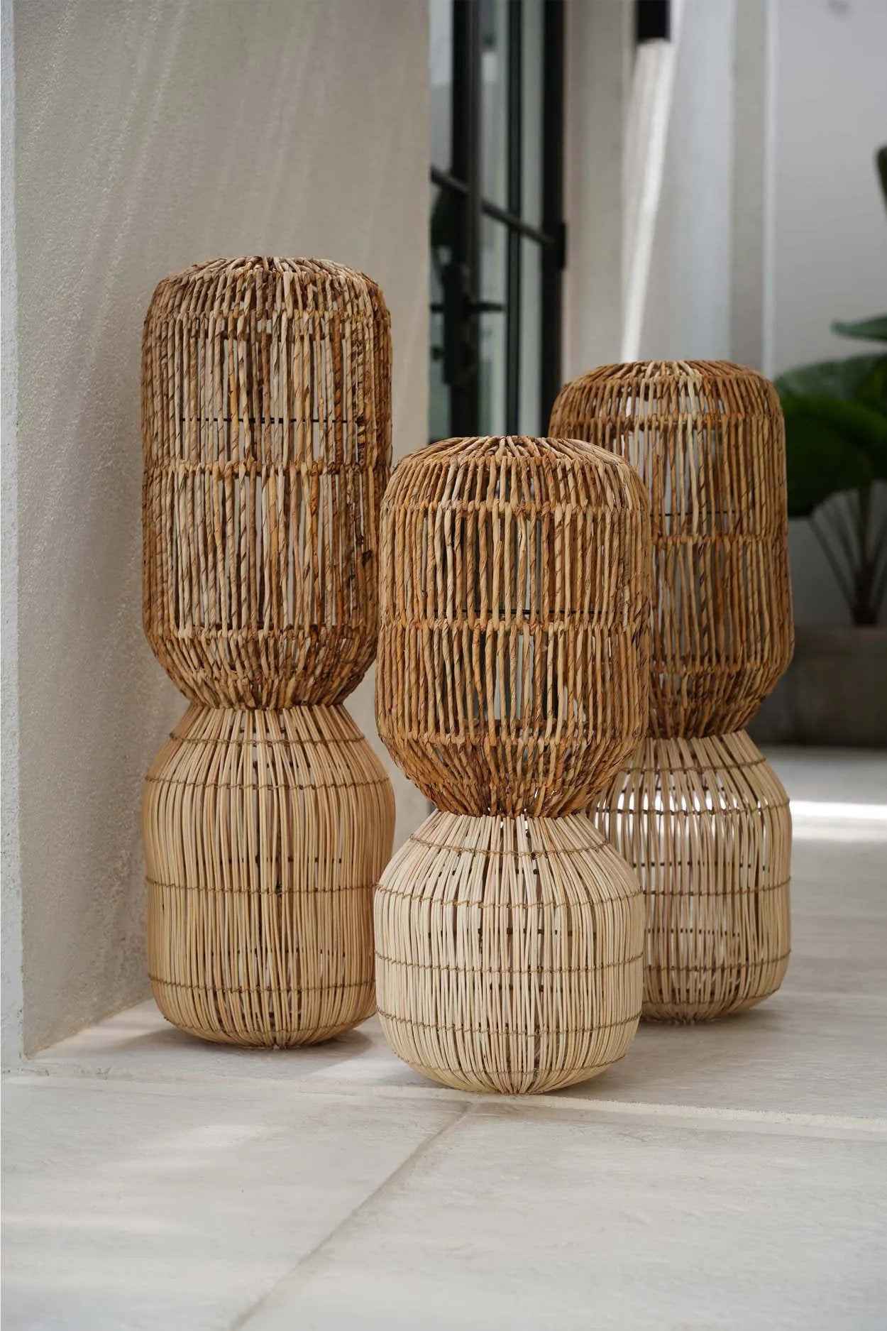 Bambua ChemChem Lampadario a Sospensione Naturale XL