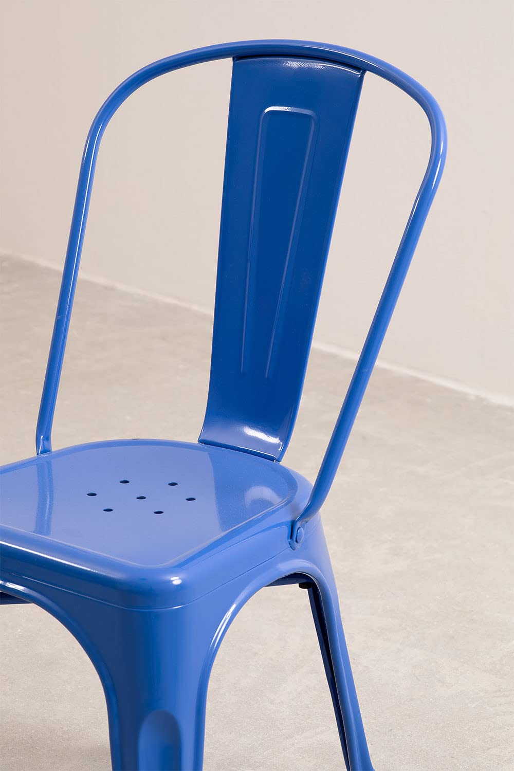 Sklum LIX set 4 sedie sala da pranzo acciaio lucido