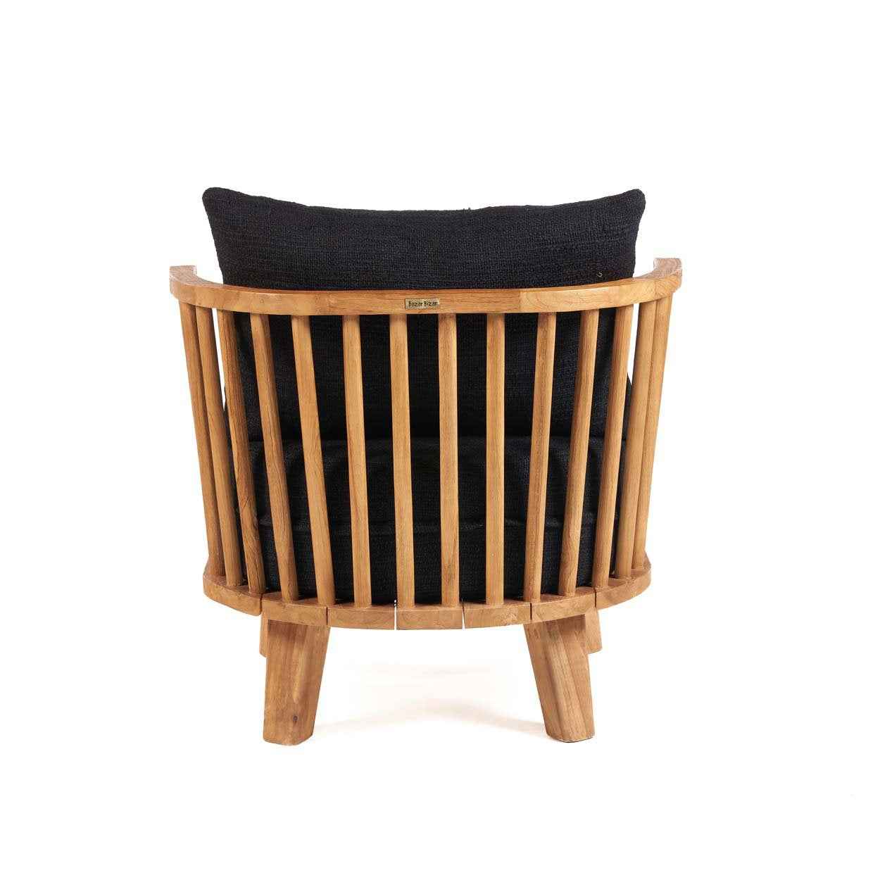 Bambua Malawi poltrona natural black teak