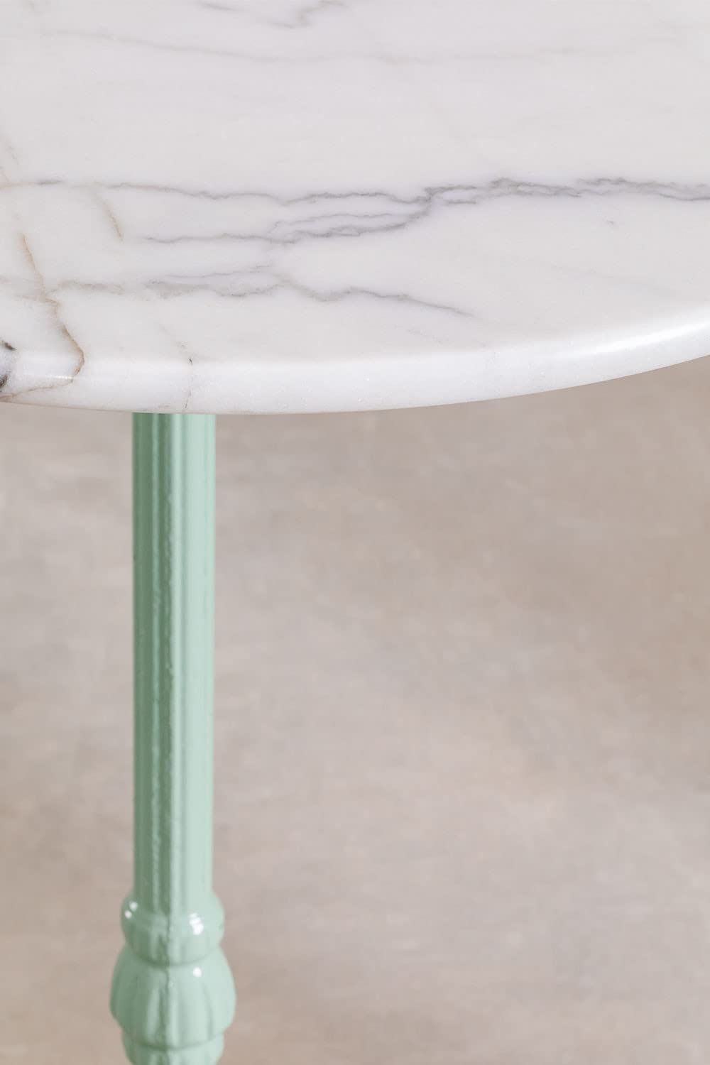 Sklum Moka tavolo bar alto tondo Ø60 verde marmo