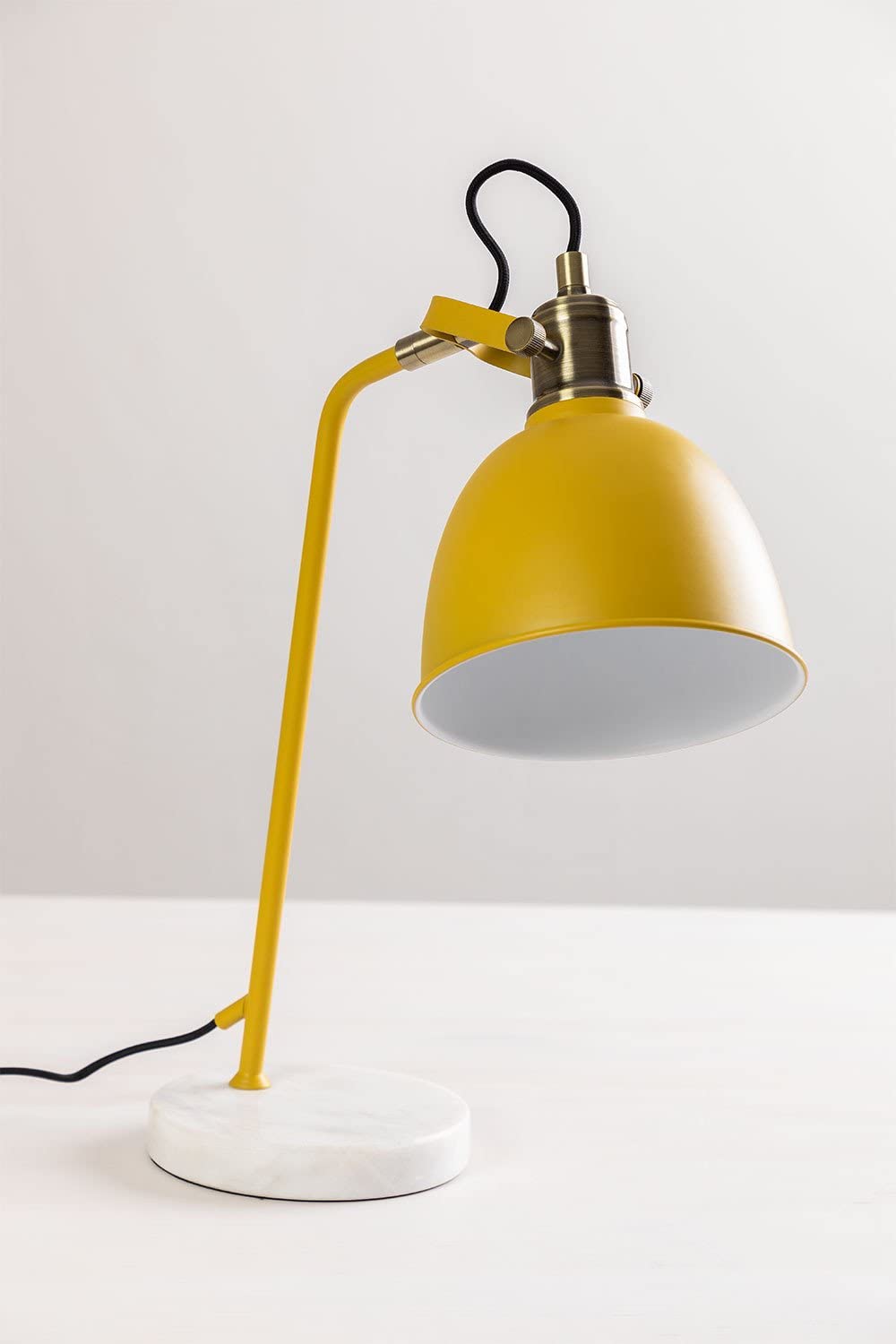 Sklum Louise Lampada da Tavolo Marmo Giallo Curry