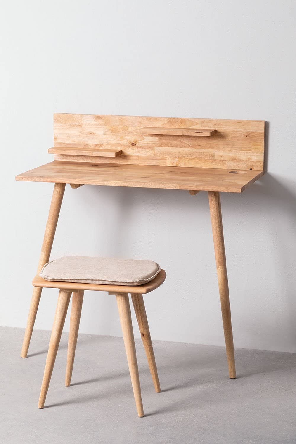 Sklum Arlan set scrivania in legno con sgabello