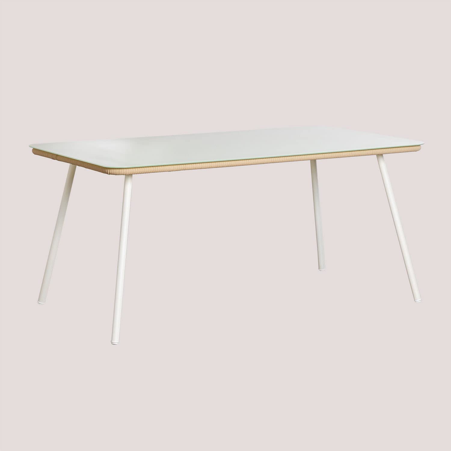 Sklum Arhiza Style tavolo giardino 160x90 cm beige
