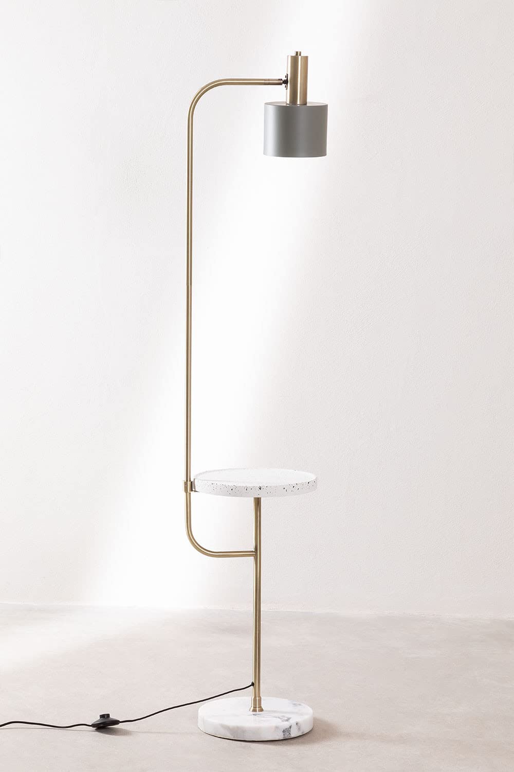 Sklum Águeda piantana con tavolo celadon E27