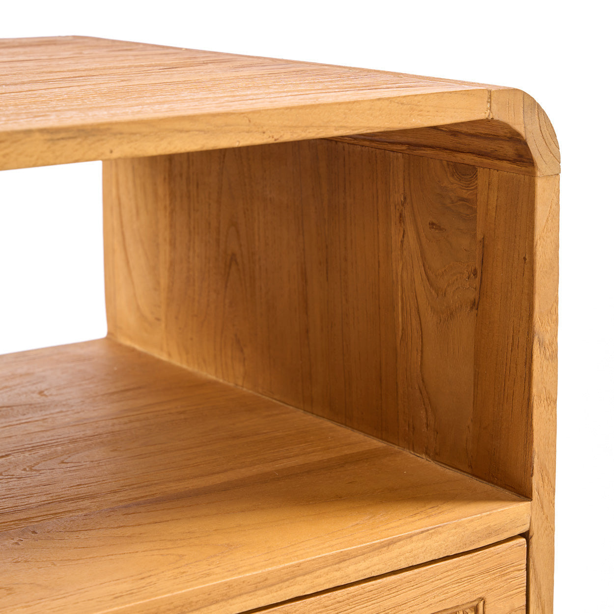 Bambua Breeze comodino in teak e rattan