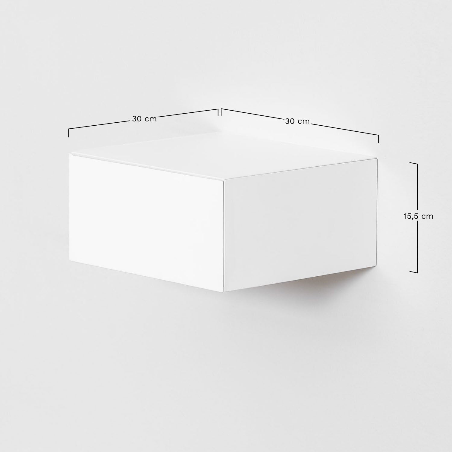 Sklum Florens Comodino Sospeso 30 cm in MDF