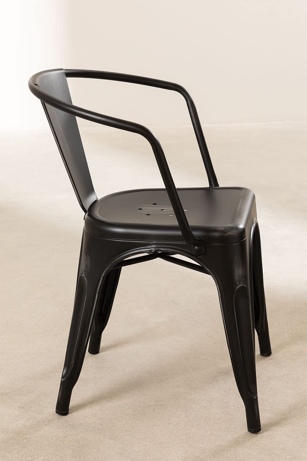 Sklum LIX Vintage Sedia Impilabile Acciaio con Braccioli