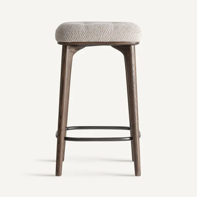 Bambua Zemst sgabello da cucina frassino bouclé
