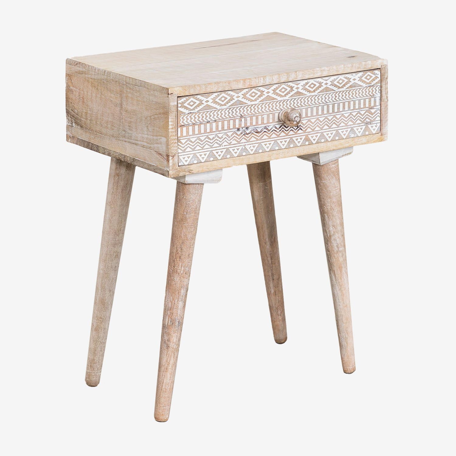 Sklum Ukurla comodino legno mango con cassetto