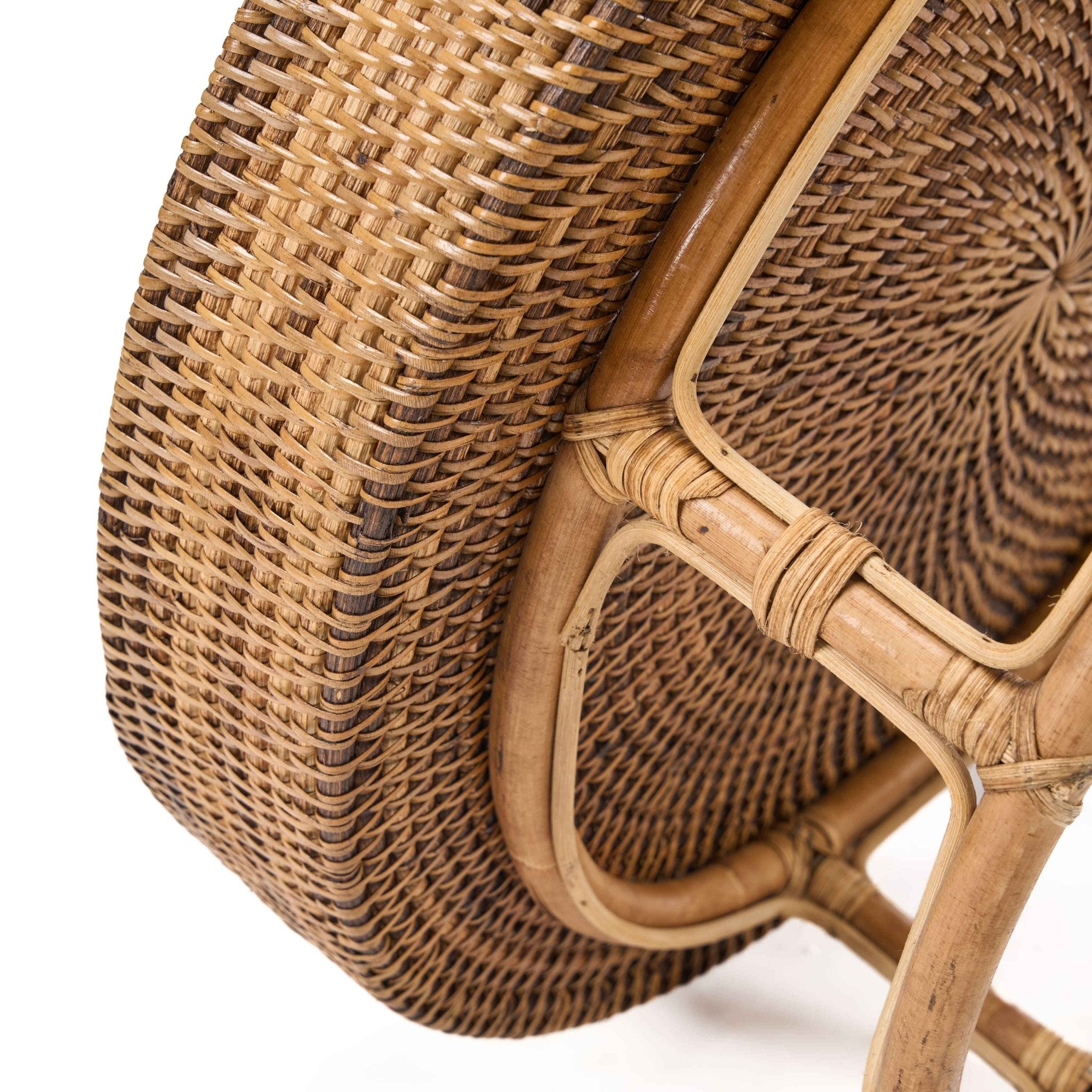Bambua Rattan Rise vassoio marrone naturale 50 cm