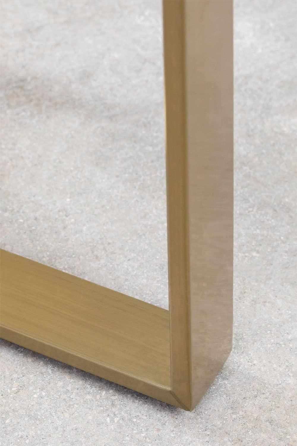 Sklum Amelia consolle vetro e acciaio oro opaco 100 cm