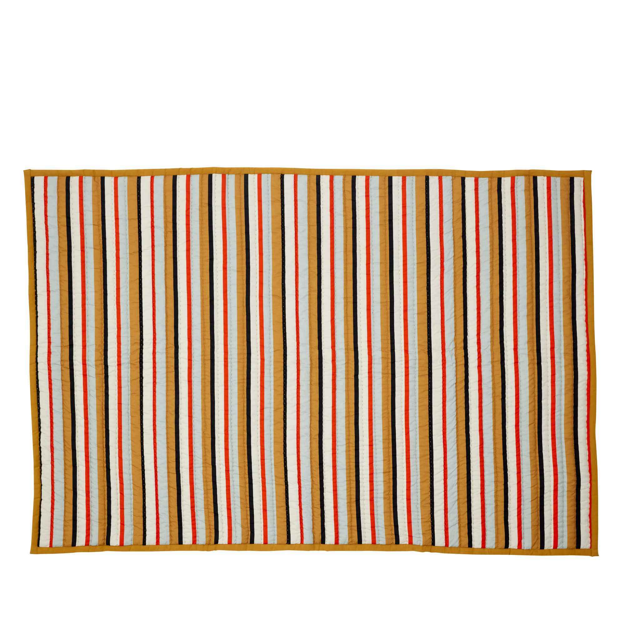 Bambua Pavilion Plaid Stripe plaid ocra 140x200 cotone